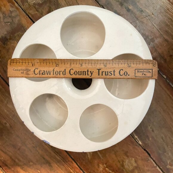 Vintage Condiment Set Blue Willow Base Tray Holder Japan EUC - Picture 9 of 9